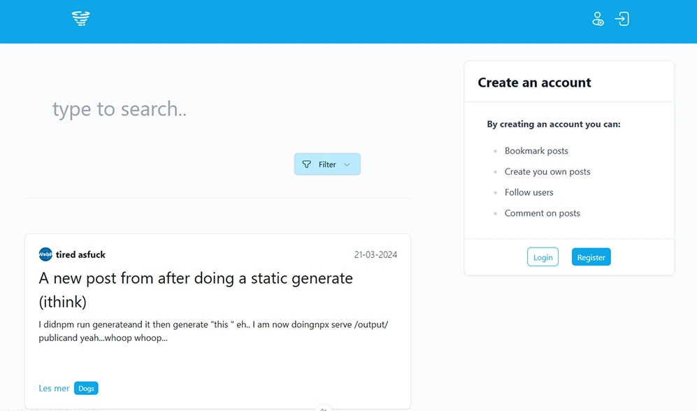 Picture of the Blog project.